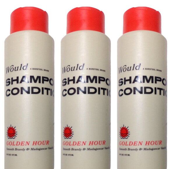 Would A Barstool Brand 2 in 1 Shampoo and Conditioner Golden Hour 16 oz Set of 3 - Picture 1 of 3